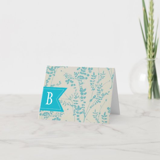 Monogram All-Occasion Note-kaarten Bedankkaart (Voorkant)