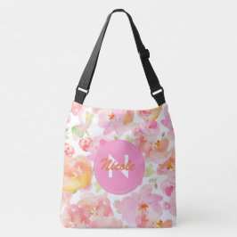 Monogram All-Over Flowered Canvas tas