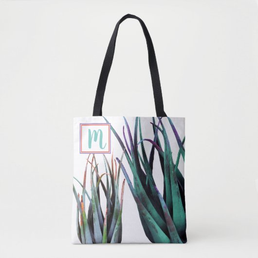 Monogram ALoe Plant Foto Canvas tas (Voorkant)