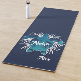 Monogram Aloha tropische schildpad Yogamat