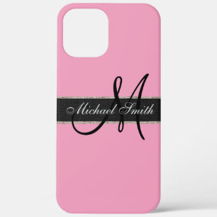Monogram Amaranth roze Achtergrond Case-Mate iPhone Case