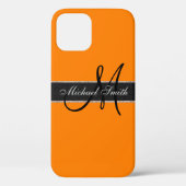 Monogram Amber (SAE-ECE) Kleurachtergrond Case-Mate iPhone Case (Achterkant)
