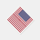 Monogram Amerikaans Vlag op 4 juli Personaliseren Servet (Hoek)