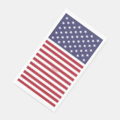 Monogram Amerikaans Vlag op 4 juli Personaliseren Servet (Hoek)
