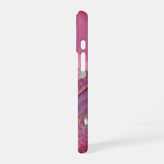 Monogram Amethyst Aurora iPhone 16 Hoesje (Linkerkant)