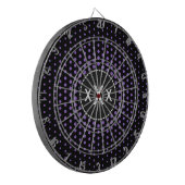 Monogram Amethyst Techno Stippen Modern Dartbord (Voorkant Links)
