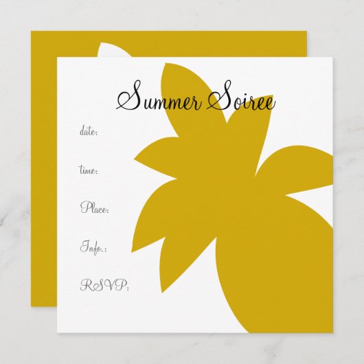 Monogram anananas kaart (Voorkant / Achterkant)