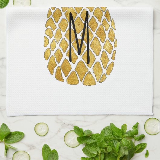 monogram anananas theedoek (Gevouwen)