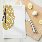 monogram anananas theedoek (Quarter Fold)