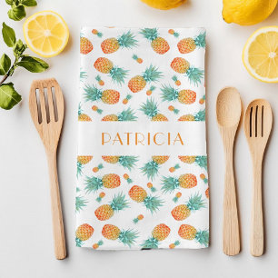 Monogram Ananas Fruit Patroon Theedoek