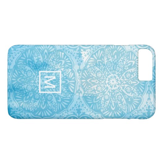 Monogram | Ananas Life III Case-Mate iPhone Case (Achterkant (Horizontaal))