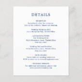 Monogram Anchor Nautical Budget Wedding Uitnodigin Flyer (Achterkant)