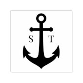 Monogram Anchor Nautical Zelfinktende Stempel (Design)