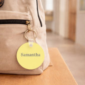 Monogram and Name Sunflower and Butterfly Keychain