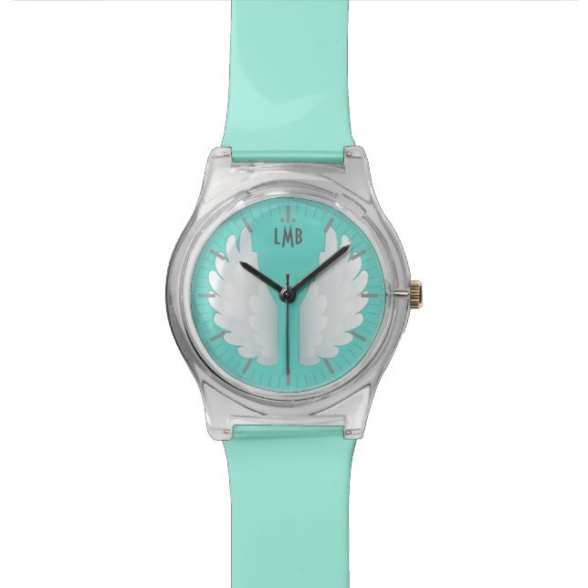 Monogram Angel Wings Polshorloge (Close Up)