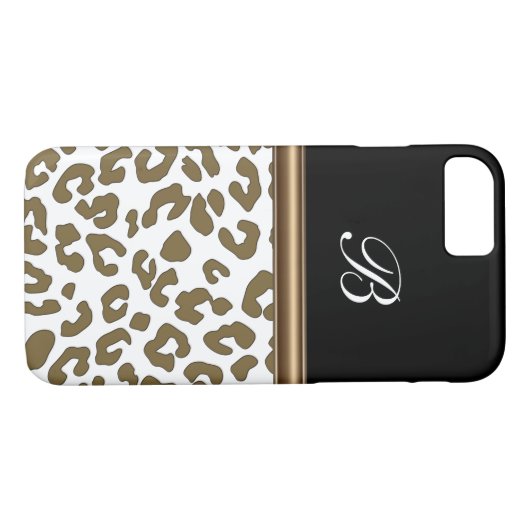 Monogram Animal Print Case-Mate iPhone Case (Achterkant (Horizontaal))