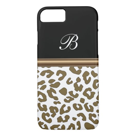 Monogram Animal Print Case-Mate iPhone Case (Achterkant)