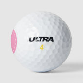 Monogram Anjer Roze met Stippen Golfballen (Logo)