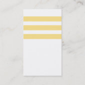 Monogram anker anker Nautical Yellow and Grey Visitekaartje (Achterkant)