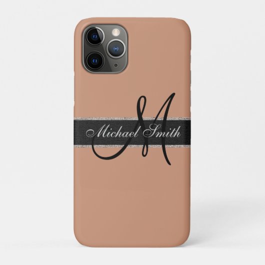 Monogram Antiek achtergrond van snijkleur Case-Mate iPhone Case (Achterkant)