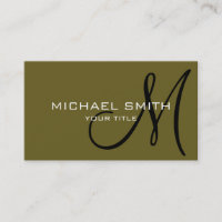Monogram Antiek bronzen kleur achtergrond