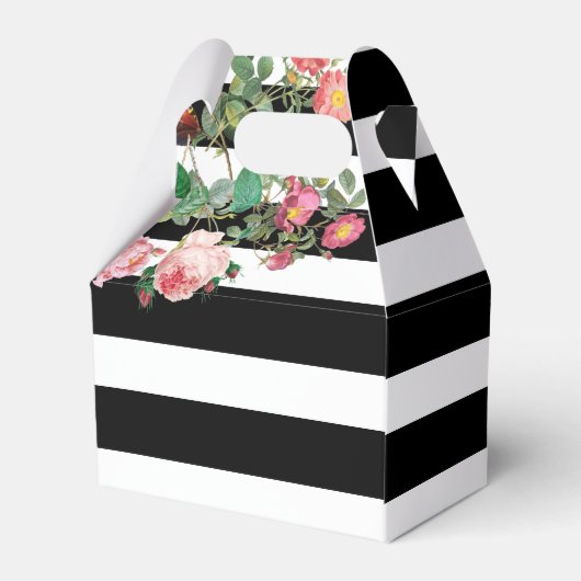 Monogram Antiek  Floral & Stripes Bedankdoosjes (Achterkant)