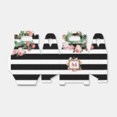 Monogram Antiek  Floral & Stripes Bedankdoosjes (Uitgevouwen)