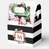 Monogram Antiek  Floral & Stripes Bedankdoosjes (Geopend)