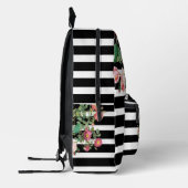 Monogram Antiek Floral & Stripes Bedrukte Rugzak (Links)