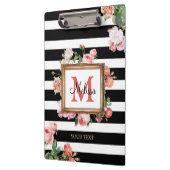 Monogram Antiek  Floral & Stripes Klembord (Links)