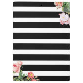Monogram Antiek  Floral & Stripes Klembord (Achterkant)