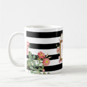 Monogram Antiek  Floral & Stripes Koffiemok (Links)