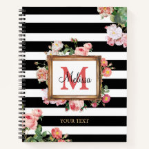 Monogram Antiek  Floral & Stripes