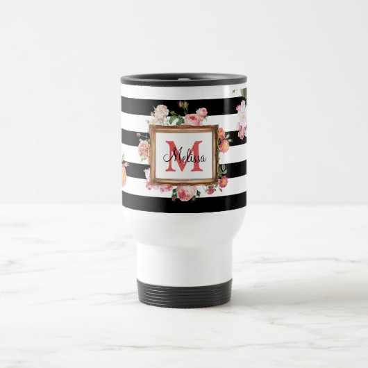 Monogram Antiek  Floral & Stripes Reisbeker (Center)