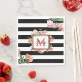 Monogram Antiek  Floral & Stripes Servet (Insitu)