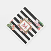 Monogram Antiek  Floral & Stripes Servet (Hoek)