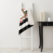 Monogram Antiek Floral & Stripes Sherpa Deken (In situ)