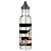 Monogram Antiek  Floral & Stripes Waterfles (Links)