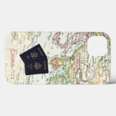 Monogram  Antiek Kaart & Paspoort Vakantie Case-Mate iPhone Case (Achterkant (horizontaal))