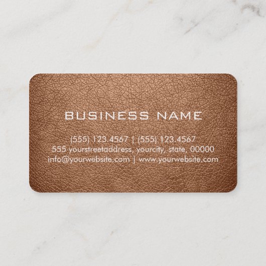 Monogram Antiek messing blik Visitekaartje (Achterkant)