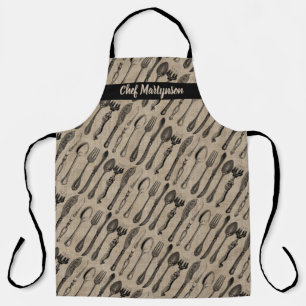 Monogram Antiek snijwerk  gereedschap Schort