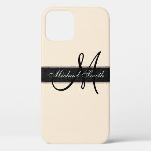 Monogram Antiek witte Kleur Achtergrond Case-Mate iPhone Case