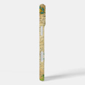 Monogram Antieke Vogel Eiffeltoren  Case-Mate iPhone Case (Achterkant / Rechts)