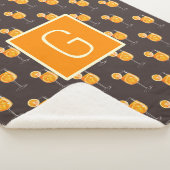 Monogram Aperol Spritz Fleece Blanket  Sherpa Deken (3/4)
