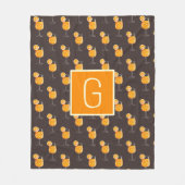 Monogram Aperol Spritz Fleece Deken (Voorkant)