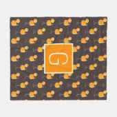 Monogram Aperol Spritz Fleece Deken (Voorkant (Horizontaal))