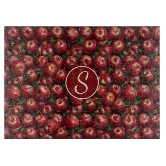 Monogram appels snijplank (Voorkant)