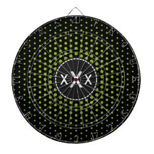Monogram Apple green Techno Stippen Modern Dartbord