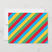 Monogram Apple Kleurrijke Schattigee Leraar Statio Notitiekaartje (Achterkant)