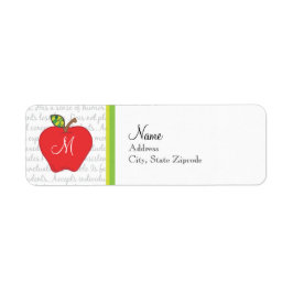 Monogram Apple Return Label